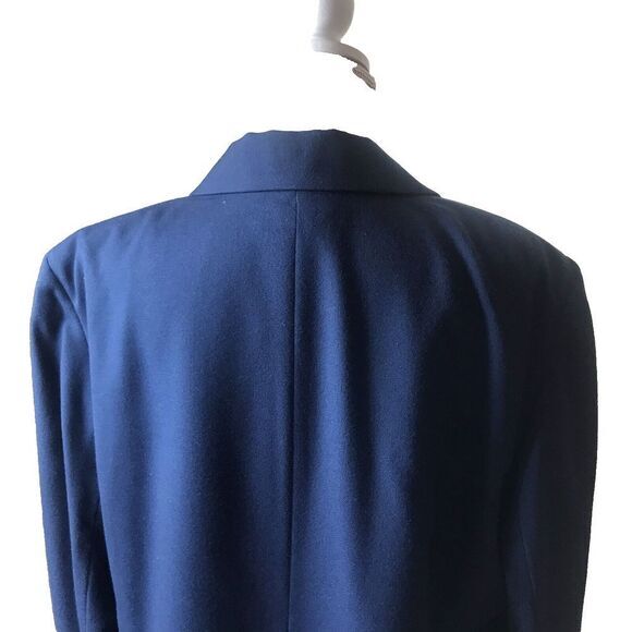 Talbot's Vintage Woman's Navy Wool Jacket Gold‎ Buttons, Three Pockets Size 20 - Picture 7 of 16